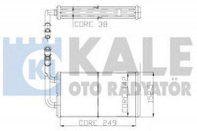 KALE OTO RADYATOR 104600 -  Теплообменник, отопление салона